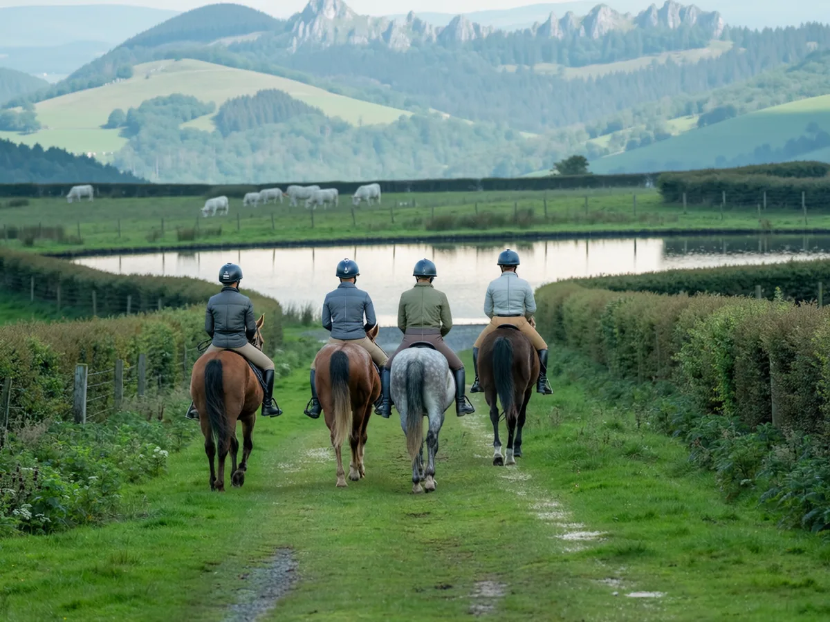 Balade à cheval dans le Rhône, autour de Sainte-Consorce