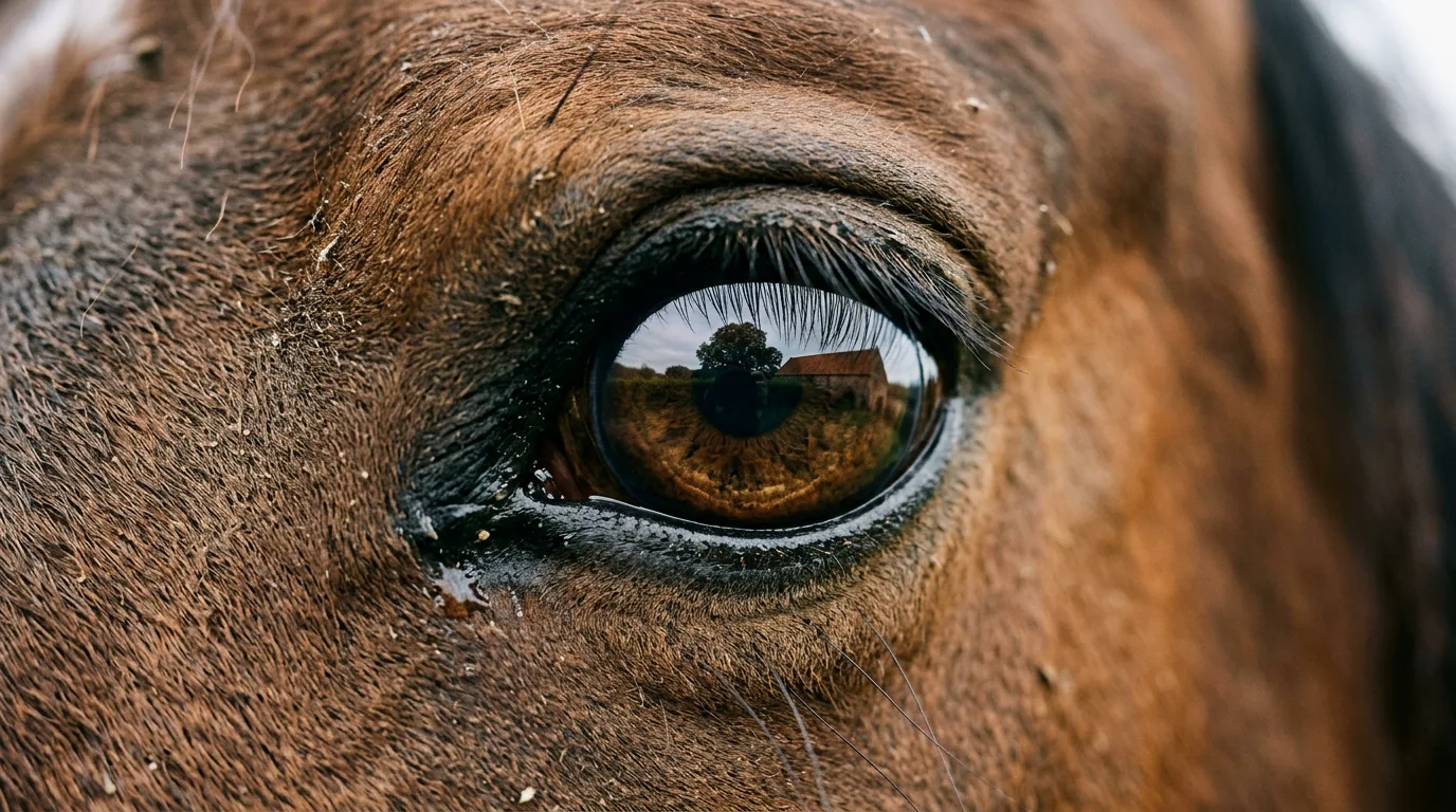 Un regard de cheval, Écurie du Quincieux, Sainte-Consorce