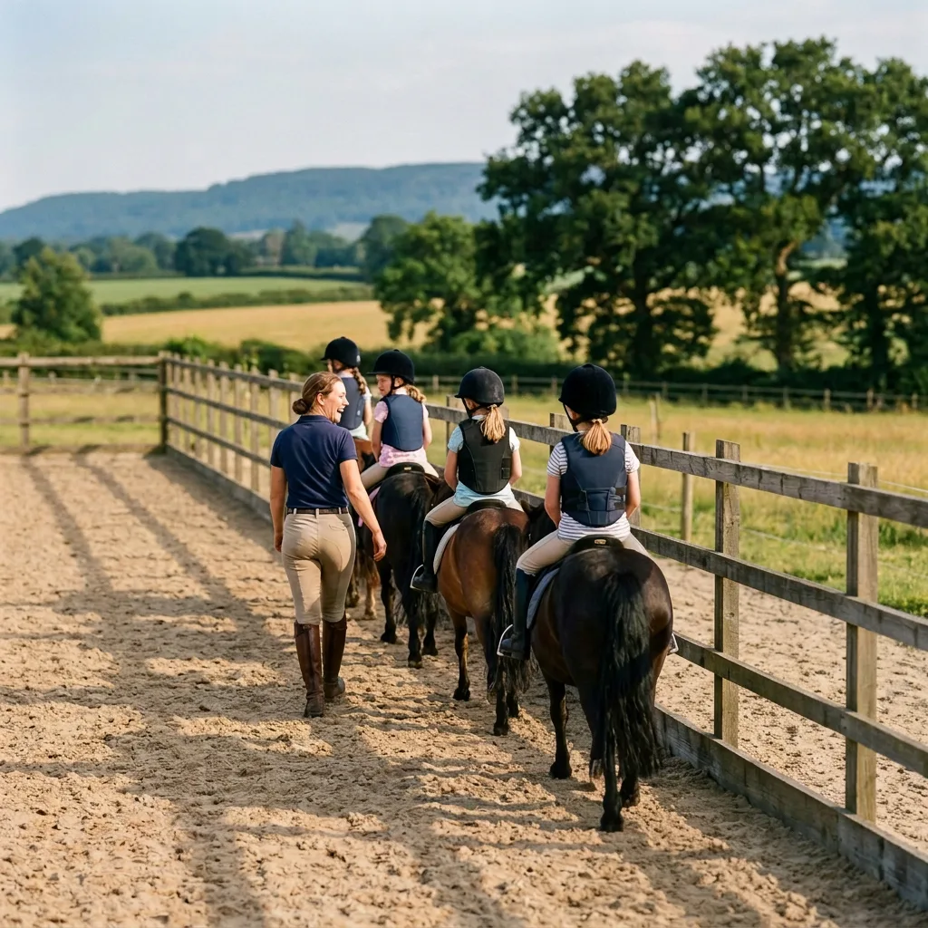 Cours de poney à Sainte-Consorce, Rhône